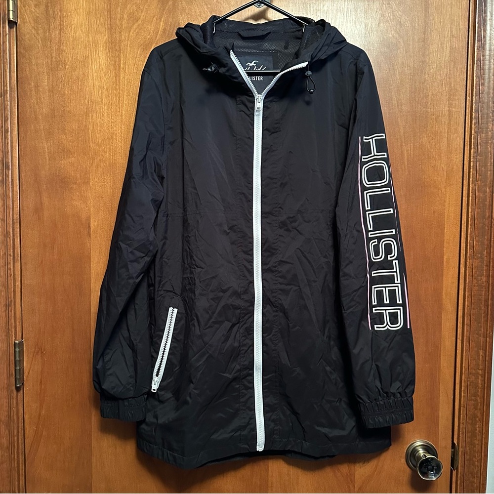 Hollister Khalid Full Zip Jacket Epic Flex Black Medium